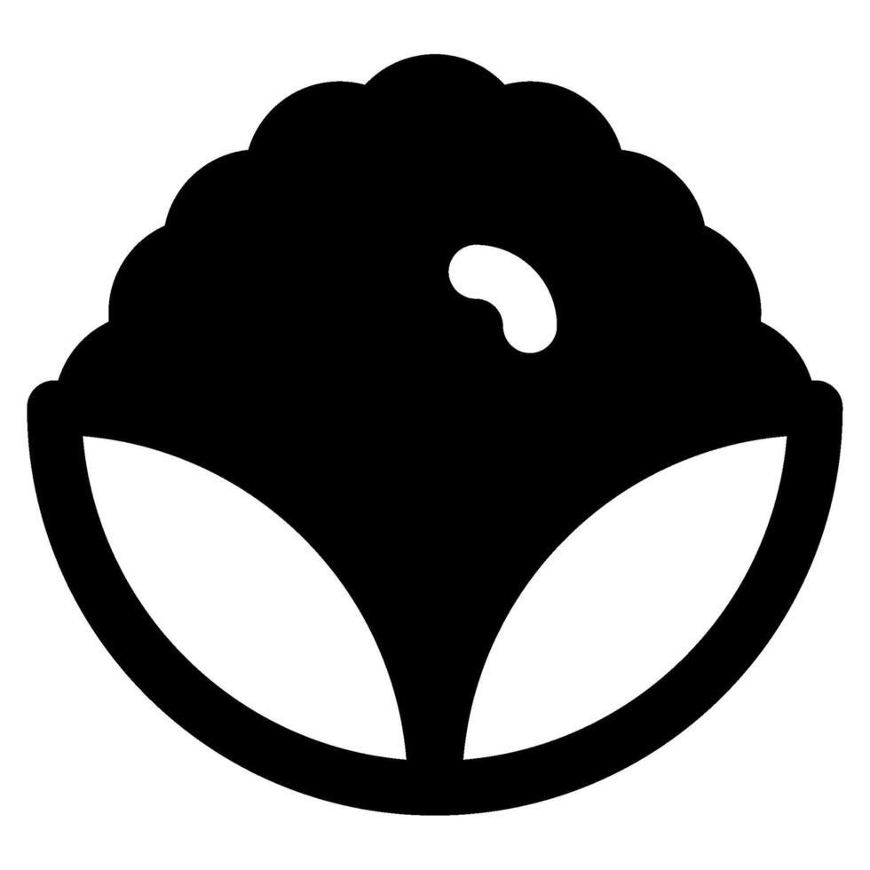 Blumenkohl Symbol Essen und Getränke zum Netz, Anwendung, uiux, Infografik, usw vektor