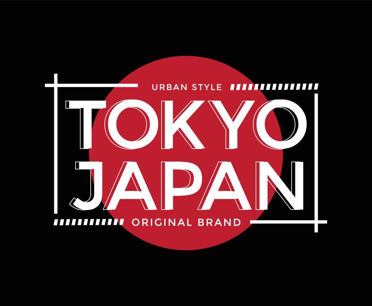 tokyo japan typografie vektor t-shirt design