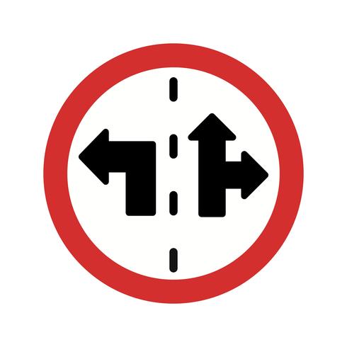 Vektor Lane Control Sign Ikon