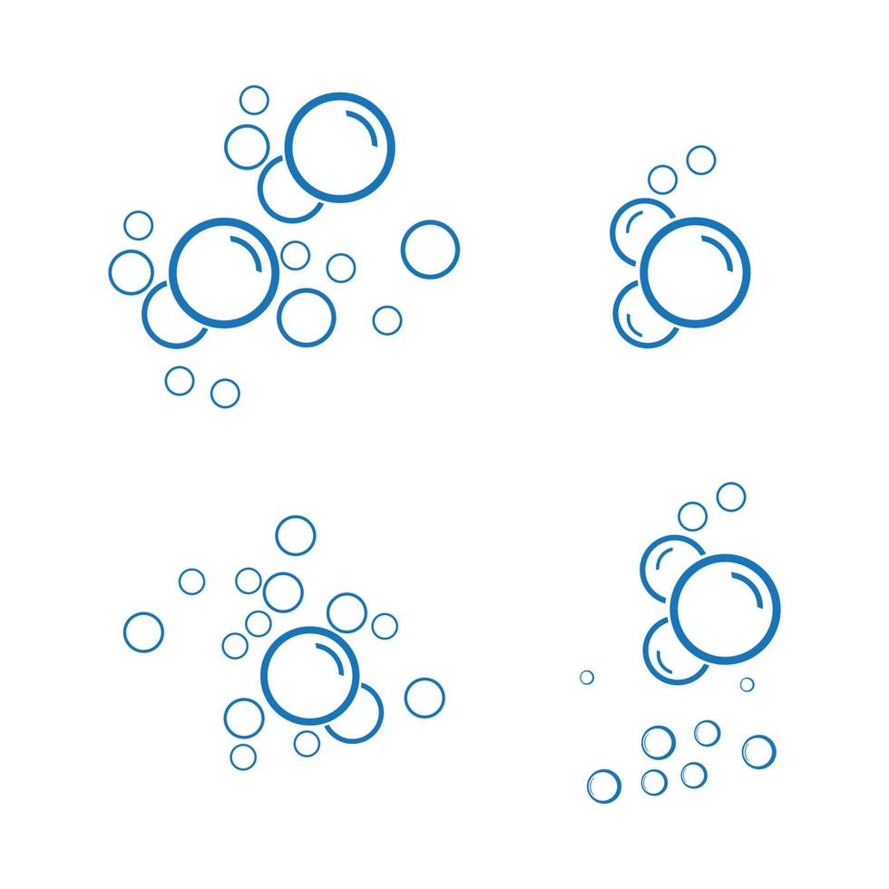 Blase Wasser Vektor Illustration Design-Vorlage