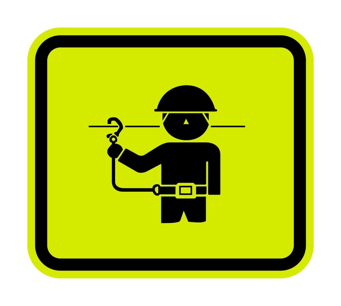 ppe icon.use Sicherheitsgurte Symbol Zeichen isolieren auf weißem Hintergrund, Vektor-Illustration eps.10 vektor