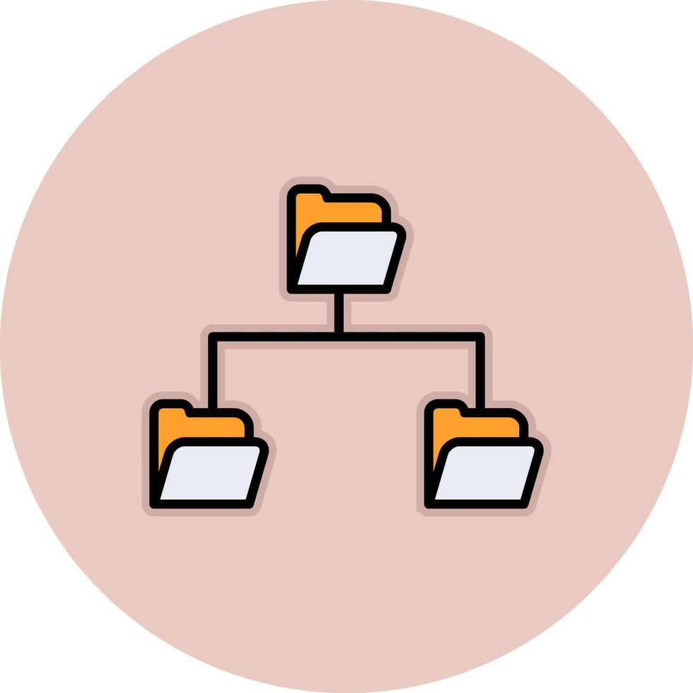 Mappe Daten Teilen vecto Symbol vektor