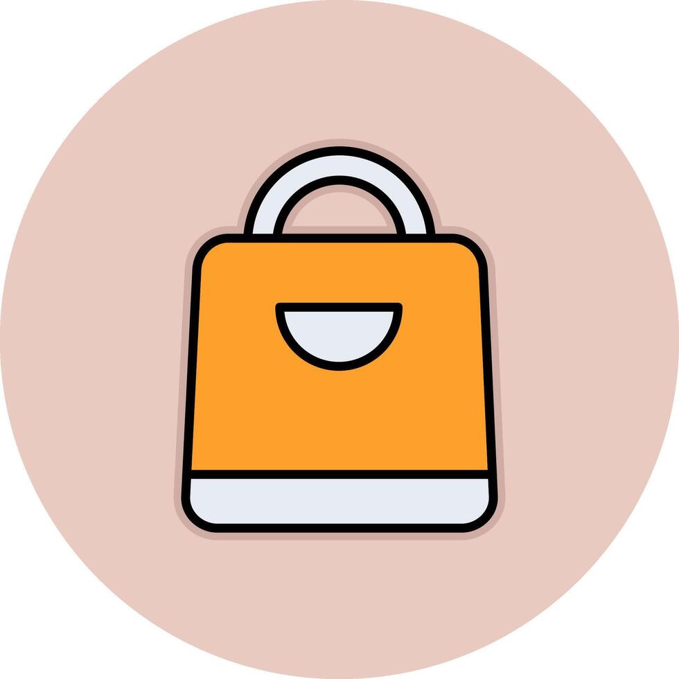 Einkaufen Tasche vecto Symbol vektor