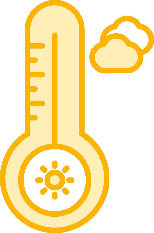 Temperatur heiß vecto Symbol vektor