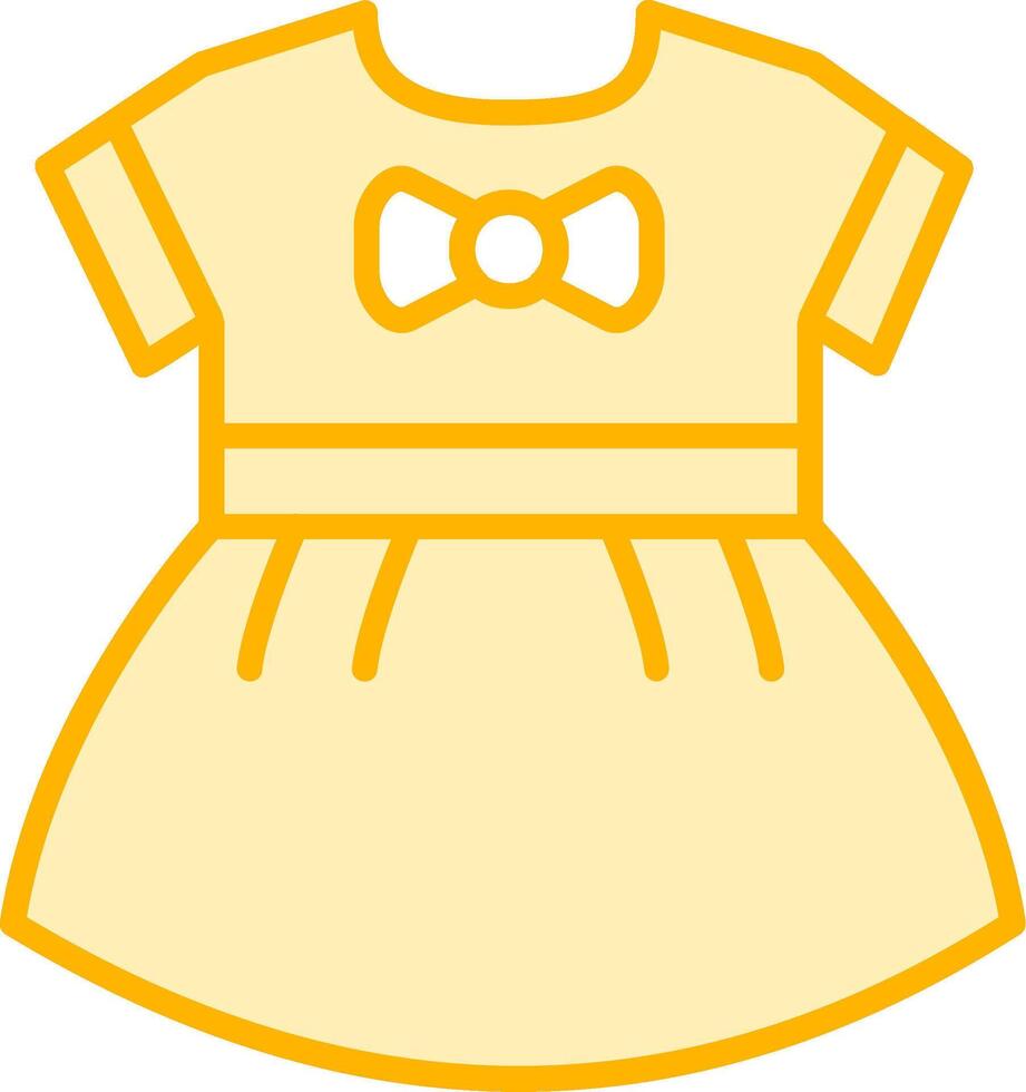 Baby Mädchen Kleid vecto Symbol vektor