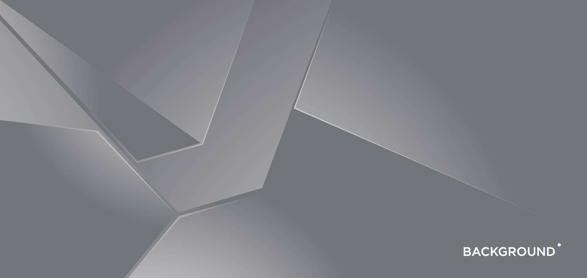 Vektor abstrakter silberner Metallgeometrischer Hintergrund