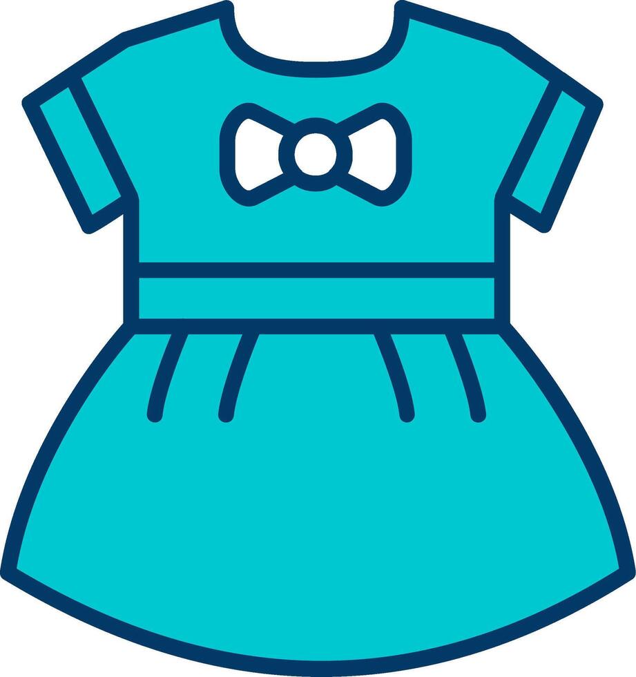 Baby Mädchen Kleid vecto Symbol vektor