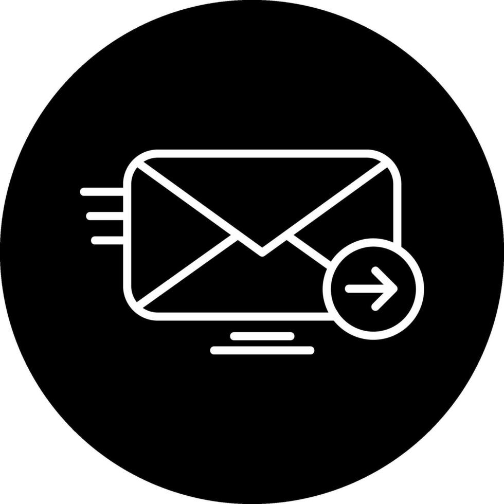 Email geschickt vecto Symbol vektor