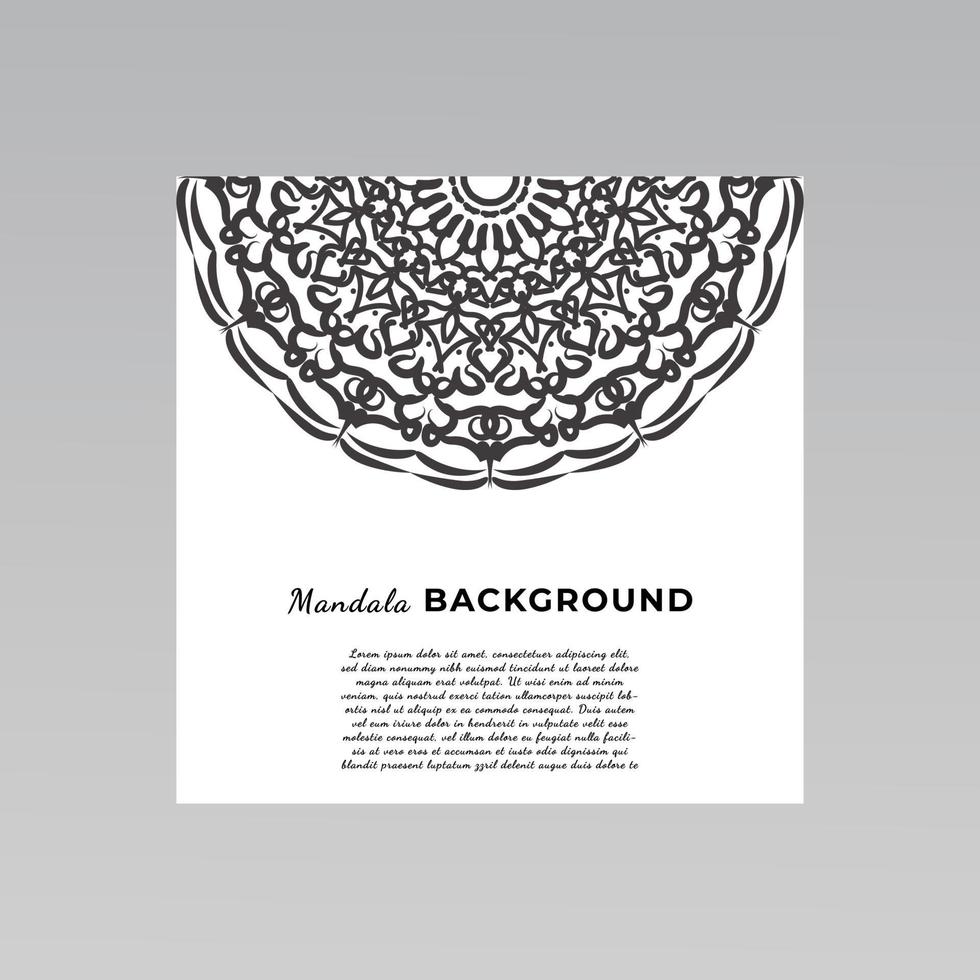 dekorativa mandala design bakgrund. vektor