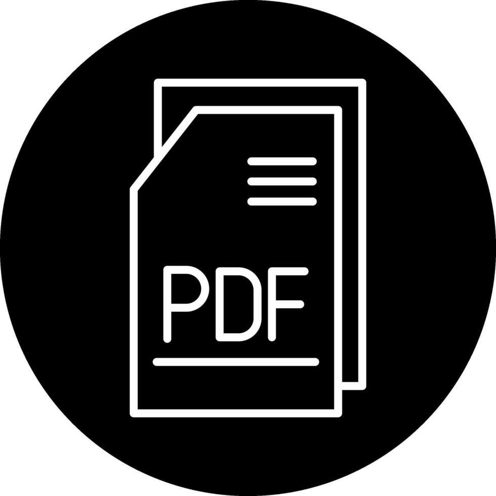 pdf Datei vecto Symbol vektor