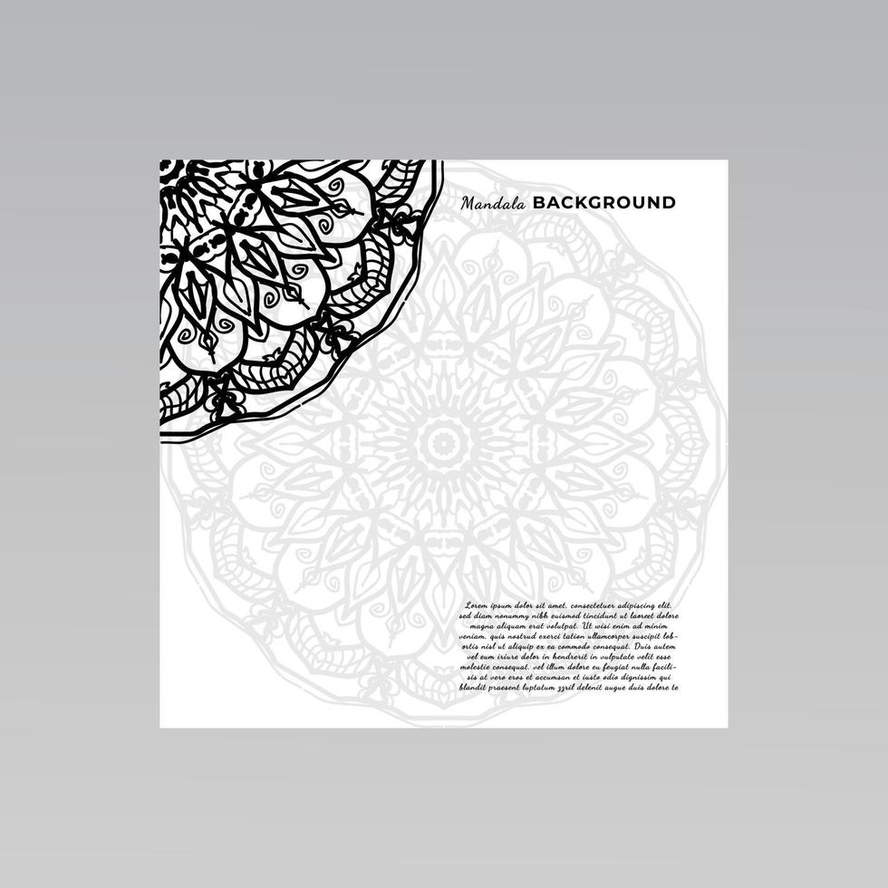 dekorativa mandala design bakgrund. vektor