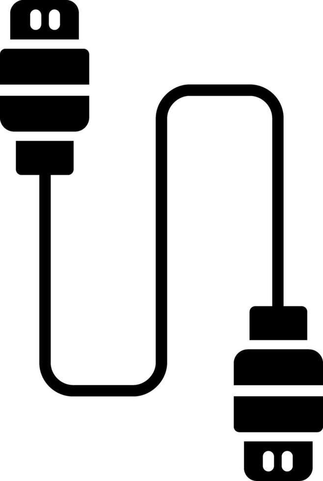 Vektorsymbol für USB-Kabel vektor