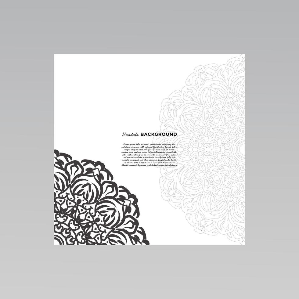 dekorative Mandala-Design-Hintergrund. vektor