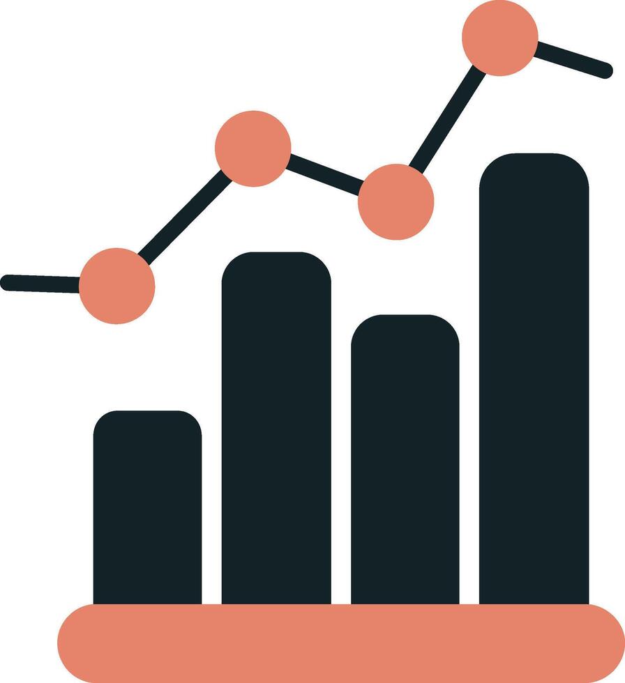 Balkendiagramm-Vektorsymbol vektor