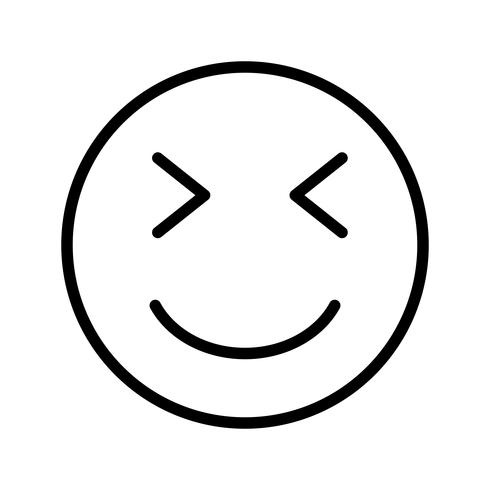 Wink Emoji-Vektor-Symbol vektor