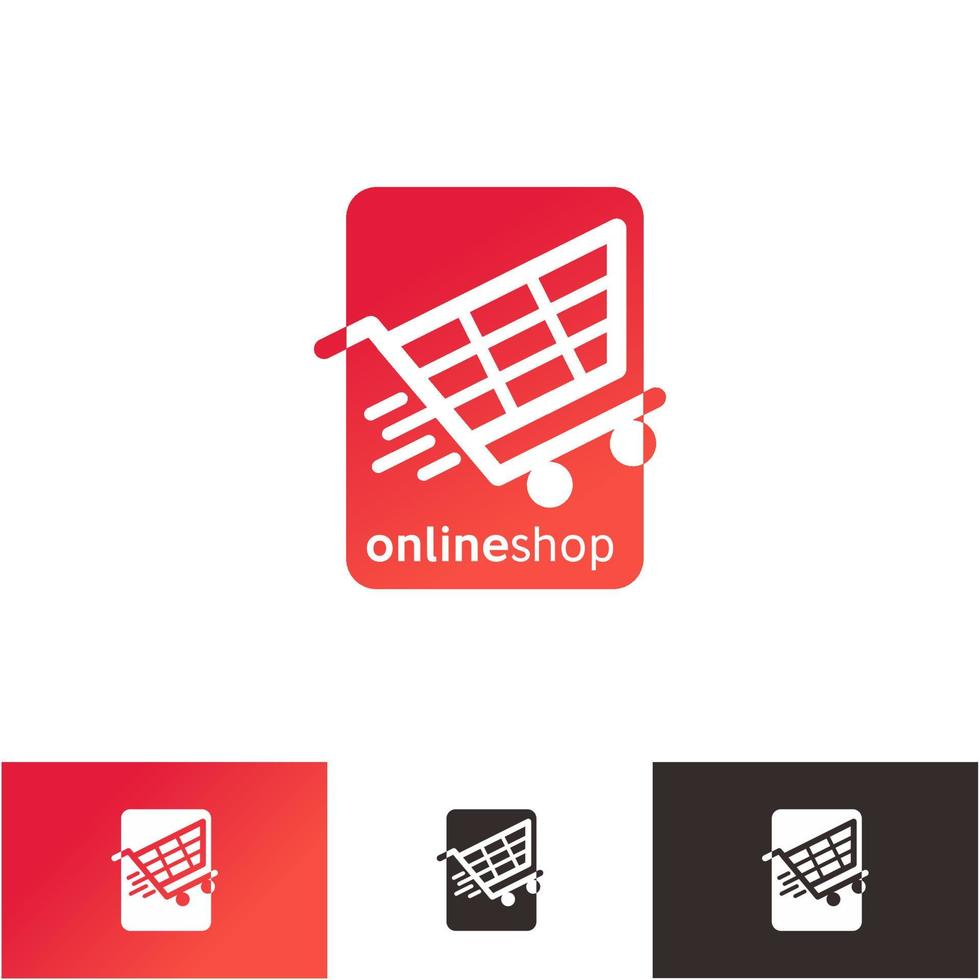 Diagramm Online-Shop E-Commerce-Konzept Symbol Warenkorb für Marktplatz-Statistiken Logo-Design Verkauf Finanzierung Vektor Kreditkartengeschäft oder Shop, Verkauf, Geldüberweisung und Kaufsymbole