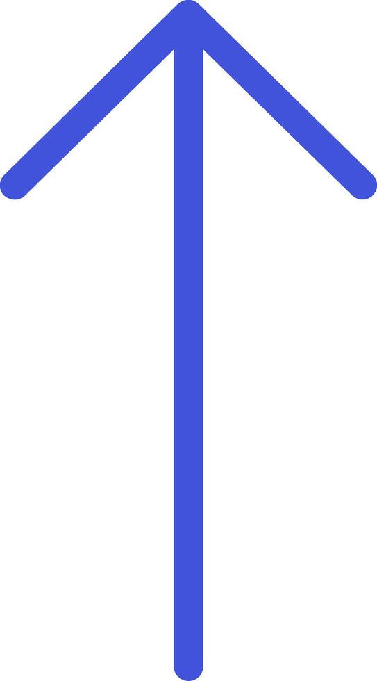 Pfeil-Vektor-Symbol nach oben vektor