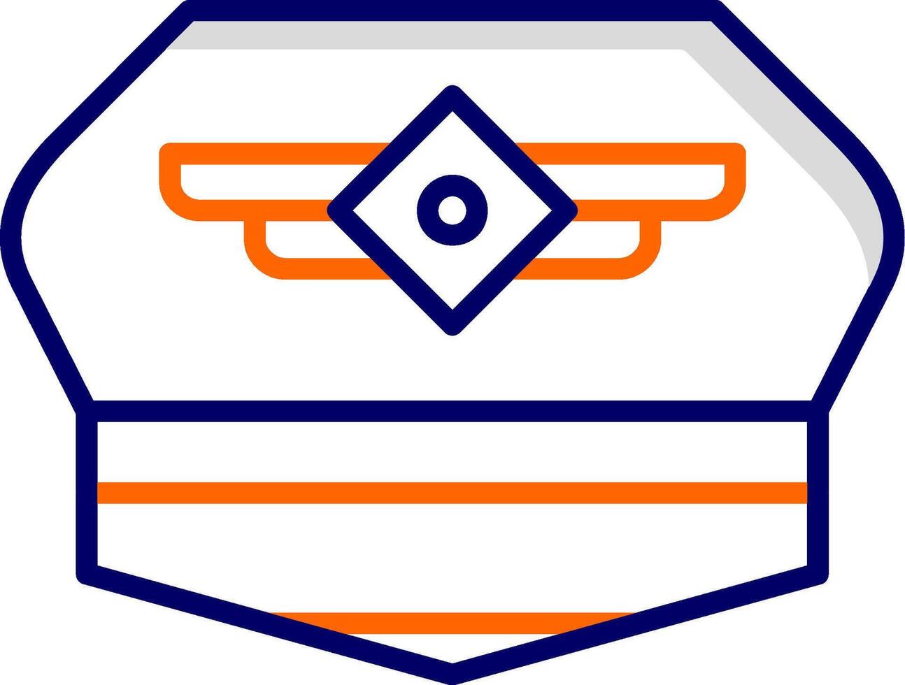 Pilot Hut Vektor Symbol