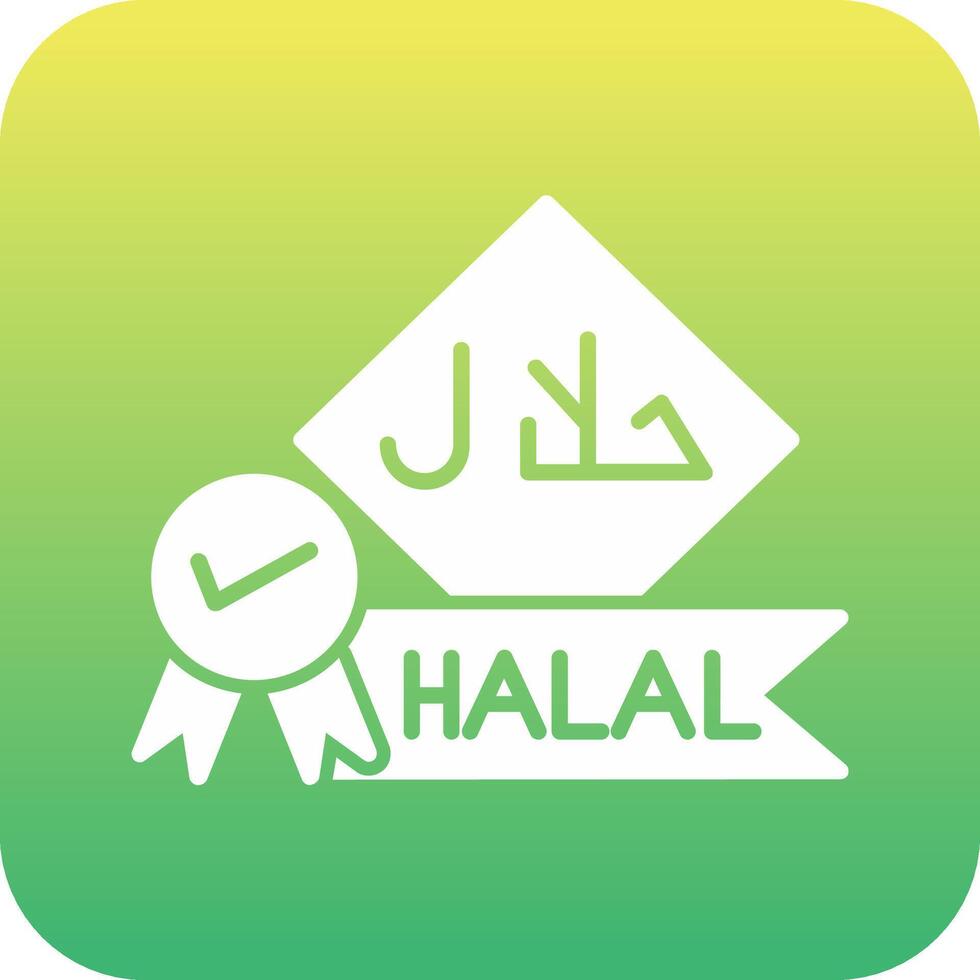 Symbol für Halal-Vektor vektor