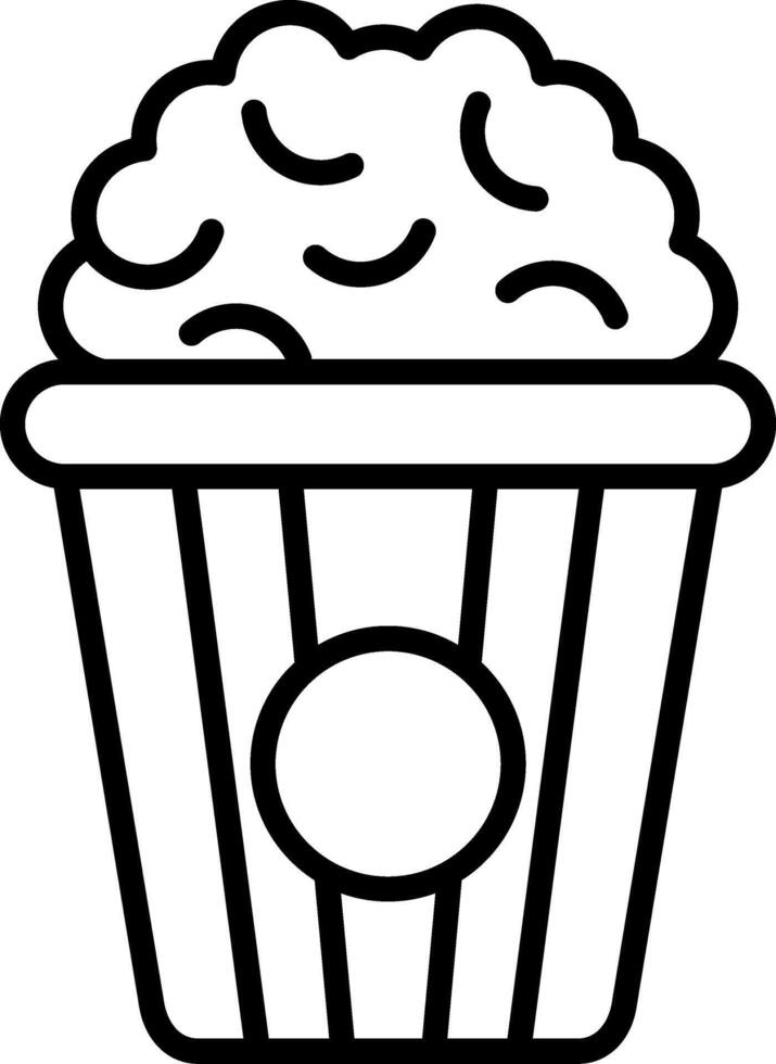 Popcorn-Vektor-Symbol vektor