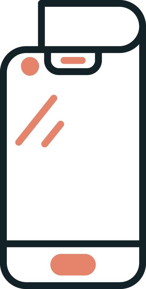 vikbar smartphone vektor ikon