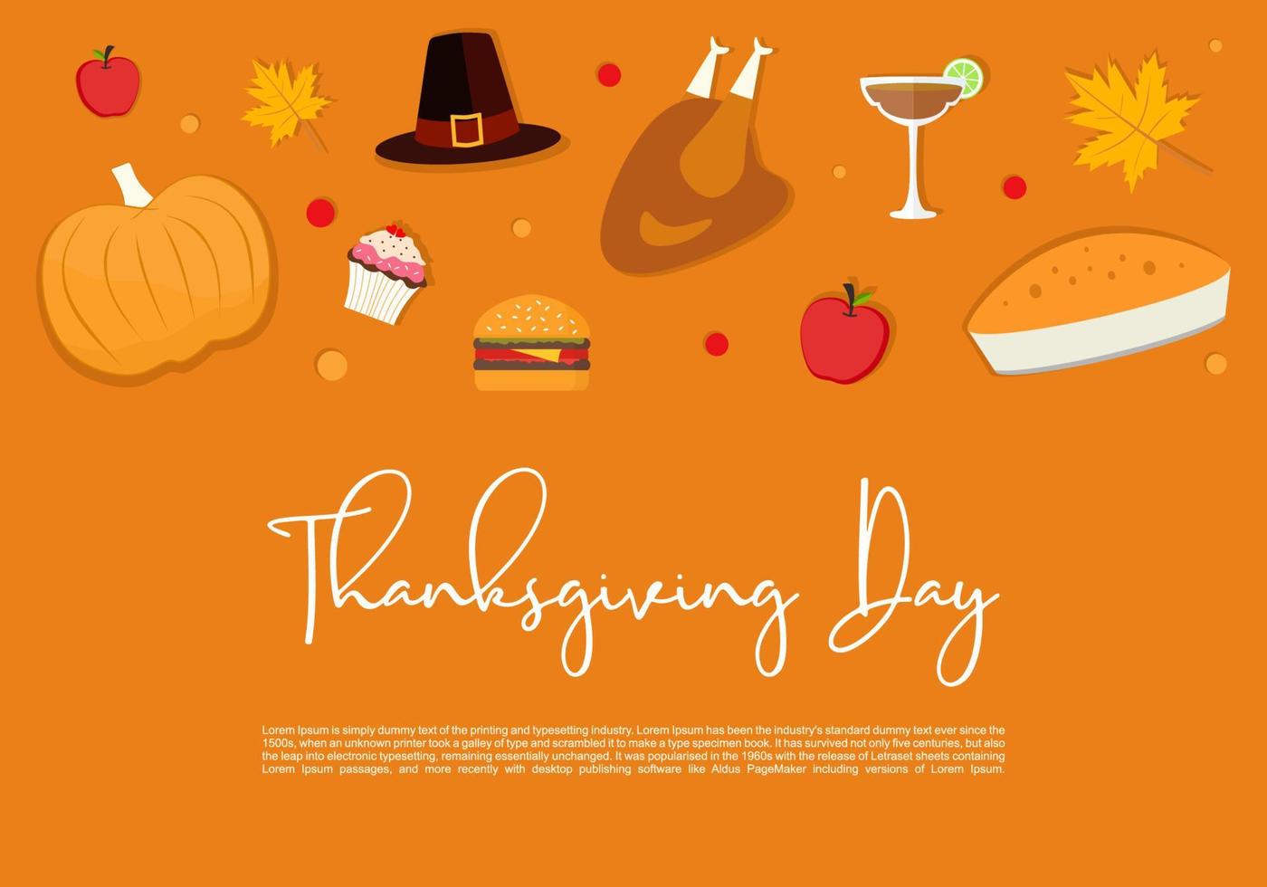 Thanksgiving Day Verkauf Banner. Erntedankfest im Herbst vektor