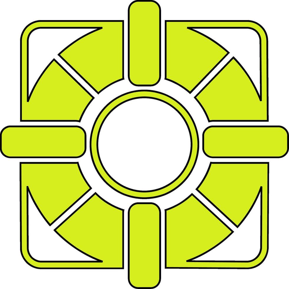 Rettungsring-Vektor-Symbol vektor