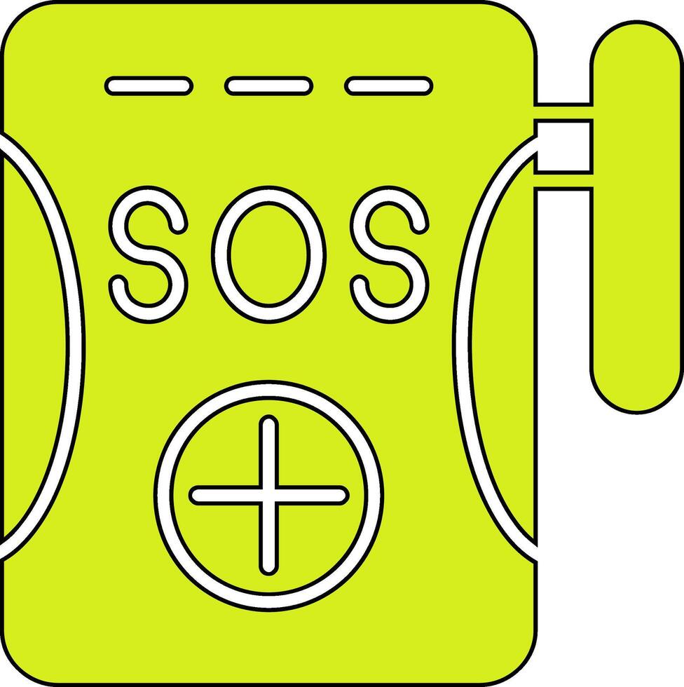 SOS-Vektorsymbol vektor