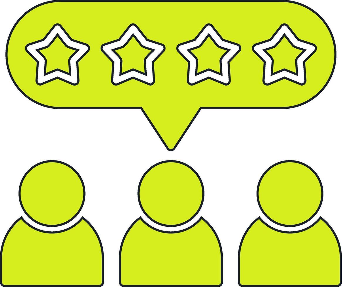 Gruppe Feedback Vektor Symbol