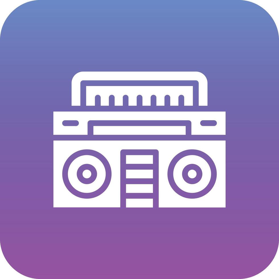 Symbol für Boombox-Vektor vektor