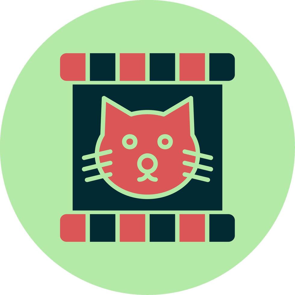 Katze Essen Vektor Symbol
