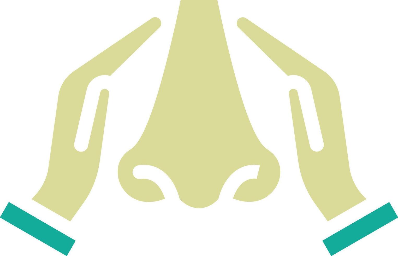 Nase Massage Vektor Symbol