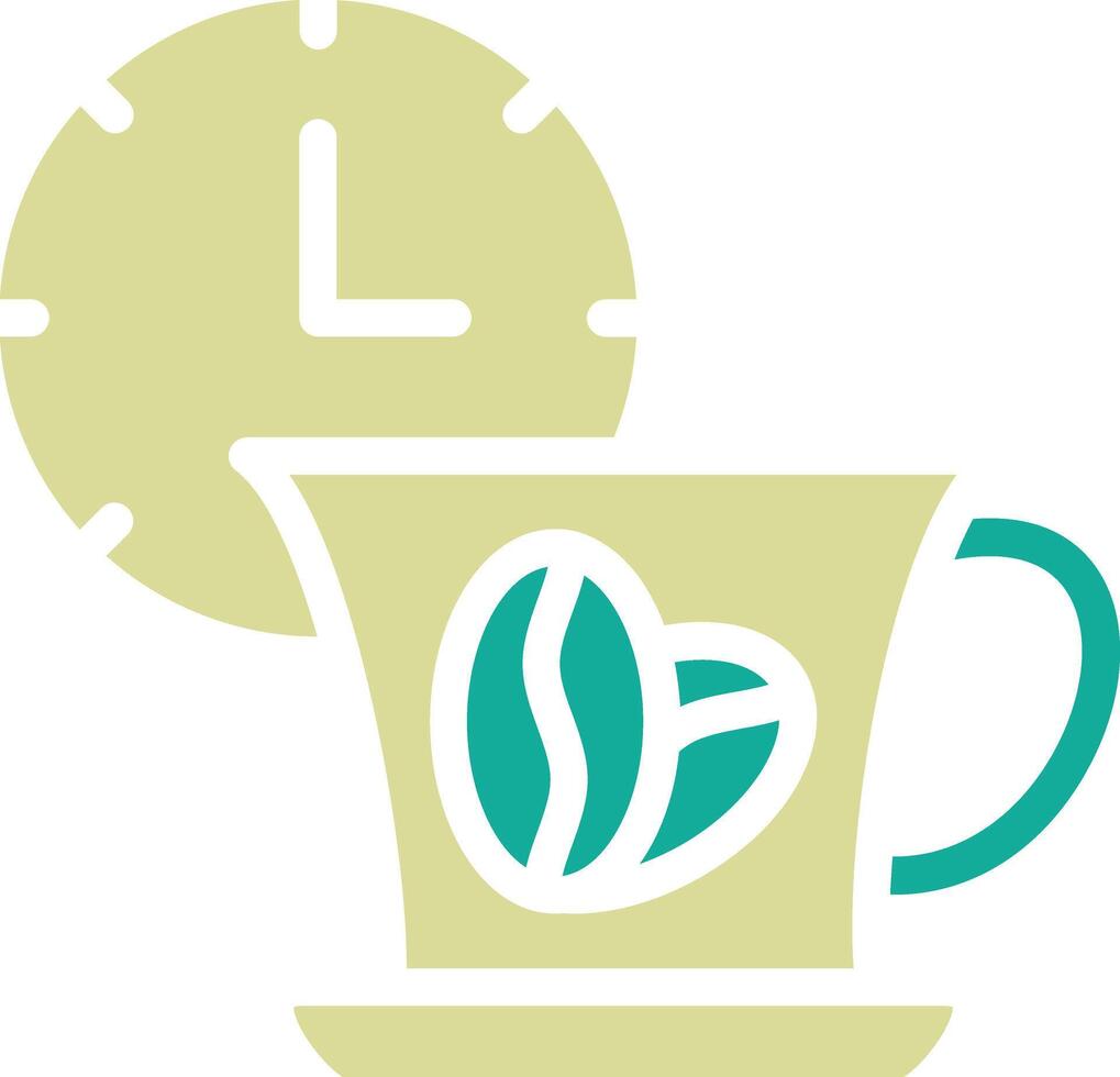 Kaffeezeit-Vektorsymbol vektor