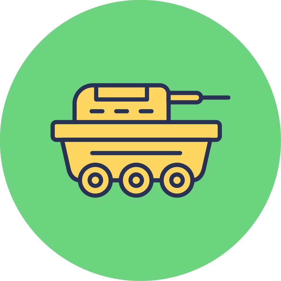 Tank-Vektor-Symbol vektor