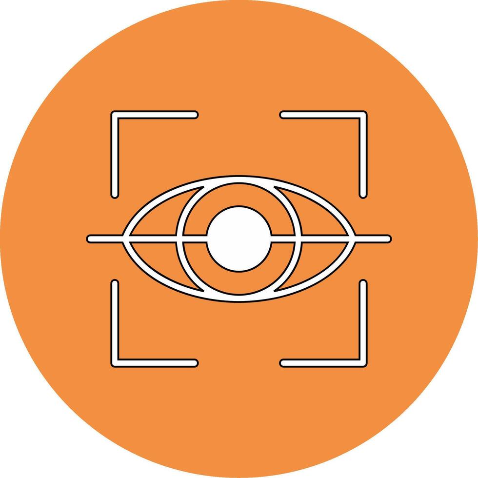 Netzhaut Scanner Vektor Symbol