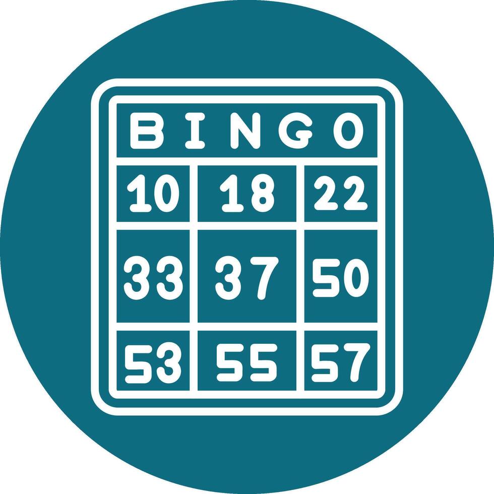 Bingo-Vektor-Symbol vektor