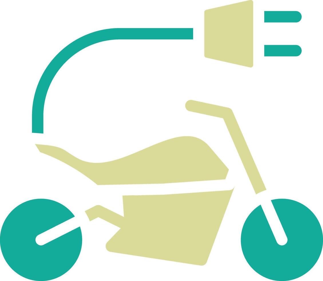 E-Bike-Vektor-Symbol vektor