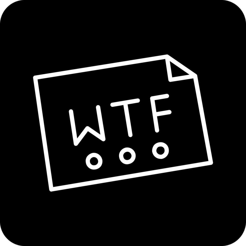 wtf vektor ikon