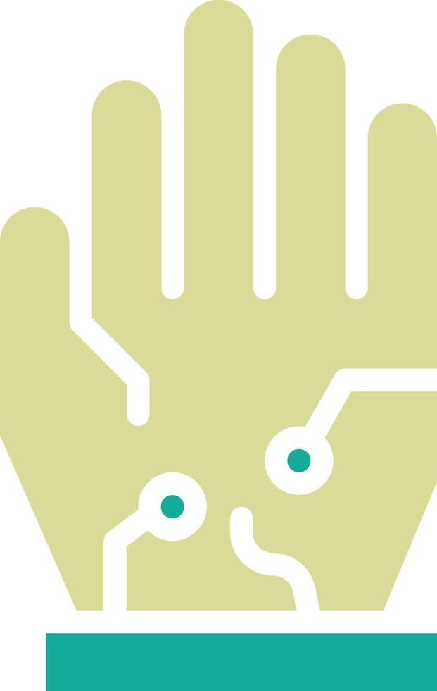 verdrahtet Handschuhe Vektor Symbol