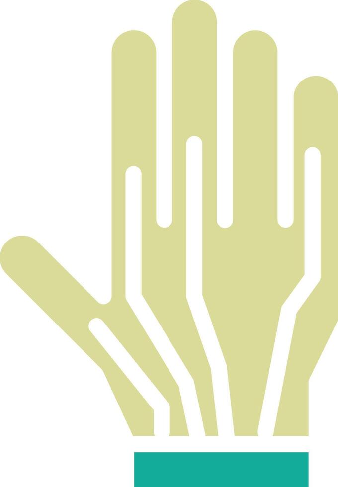 verdrahtet Handschuhe Vektor Symbol