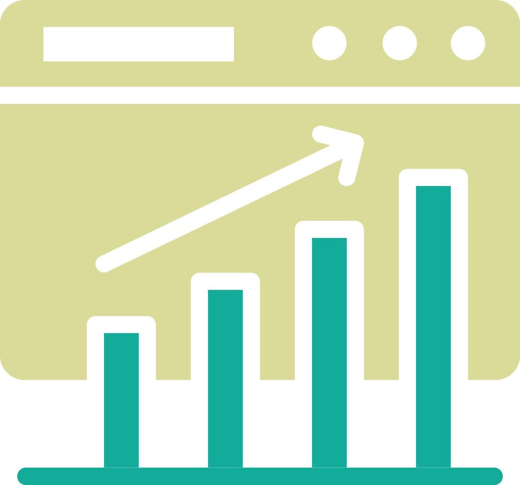 Webseite Bar Graph Vektor Symbol