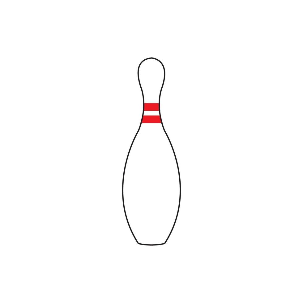 illustration vektor bowling pin sport färg stil design vektor bra för sport ikon