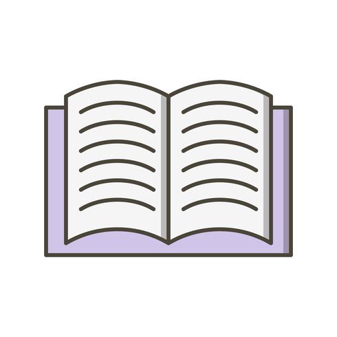 Vektor-Symbol für offenes Buch vektor