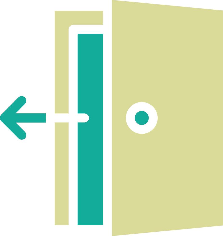 Ausgangstür-Vektorsymbol vektor