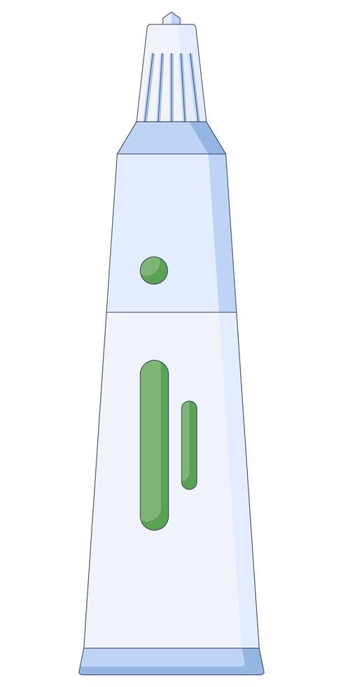 Vektor-Illustration der Sahnetube in einem flachen Stil isoliert auf weißem Hintergrund. vektor