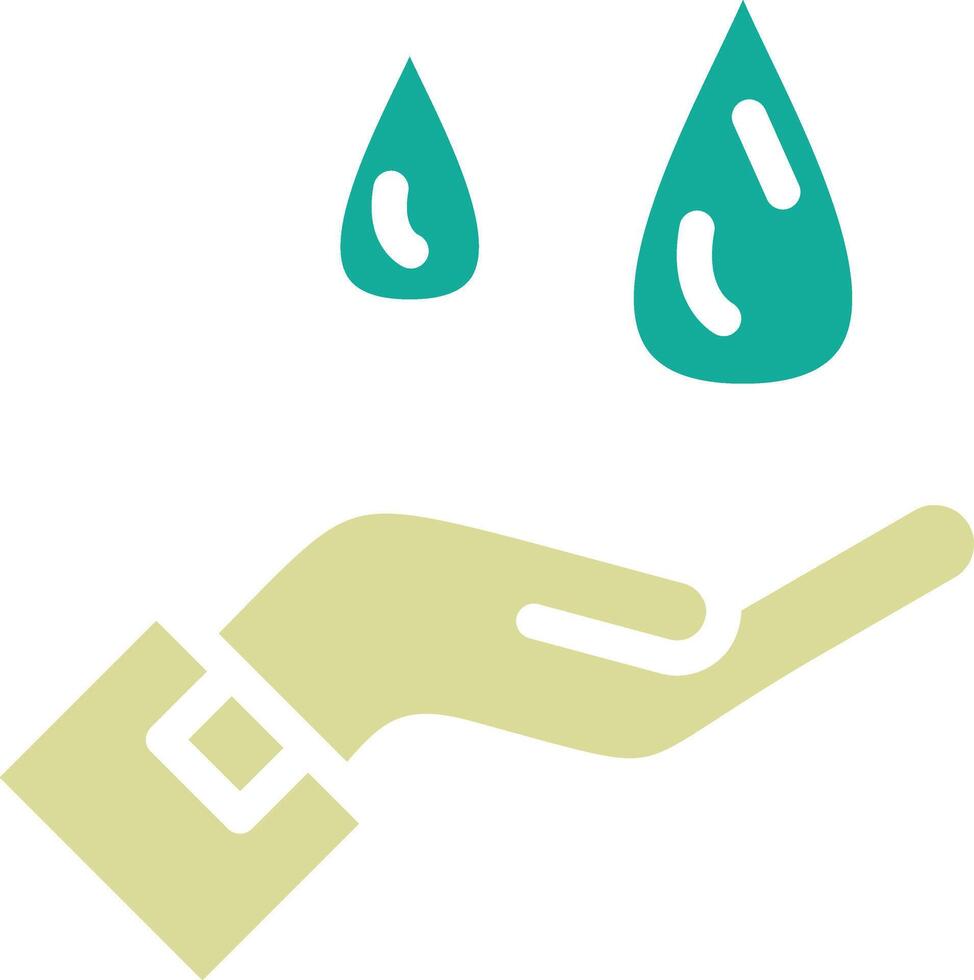 Hand Wasser Vektor Symbol