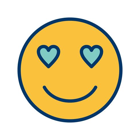 Liebe Emoji-Vektor-Symbol vektor