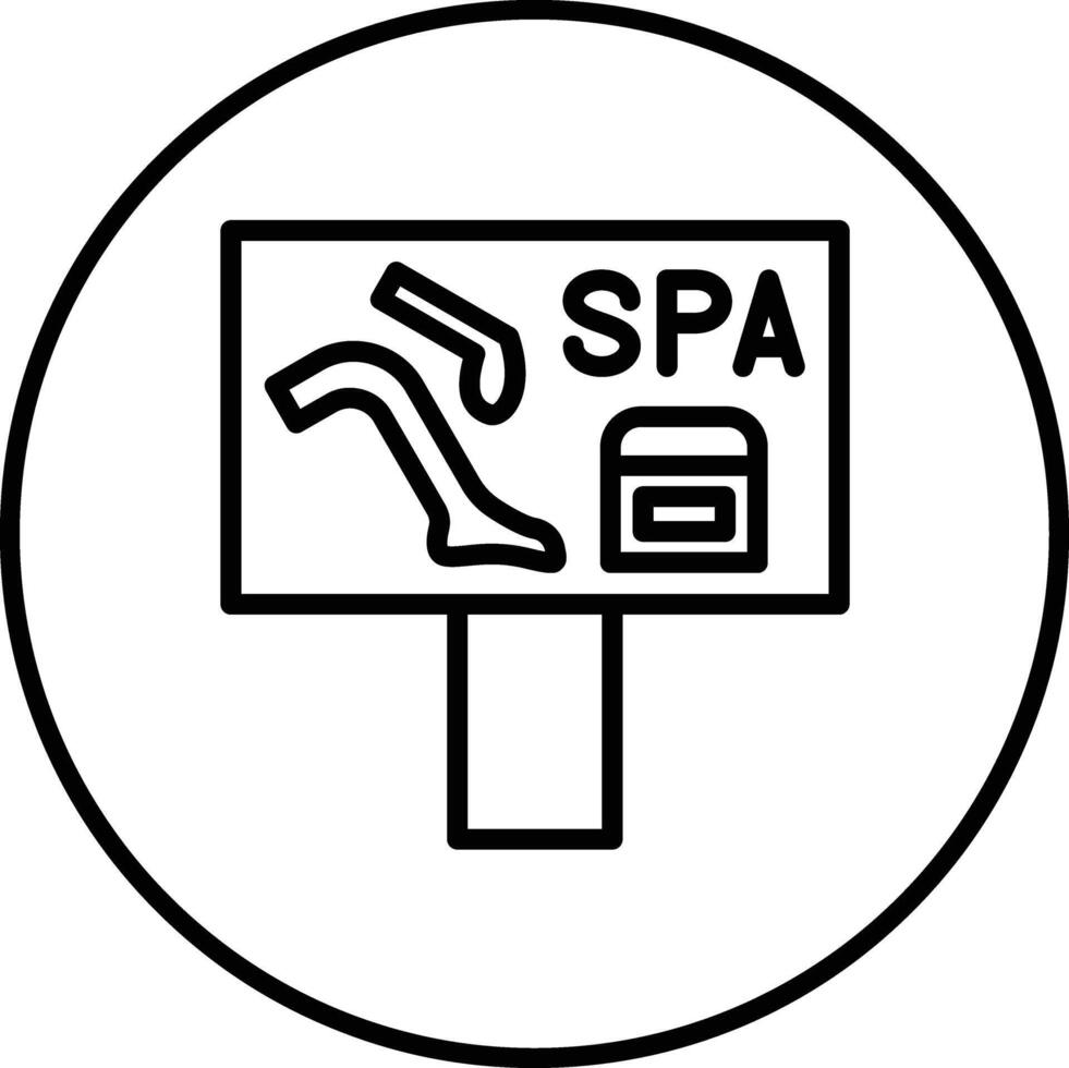 Spa Schild Vektor Symbol