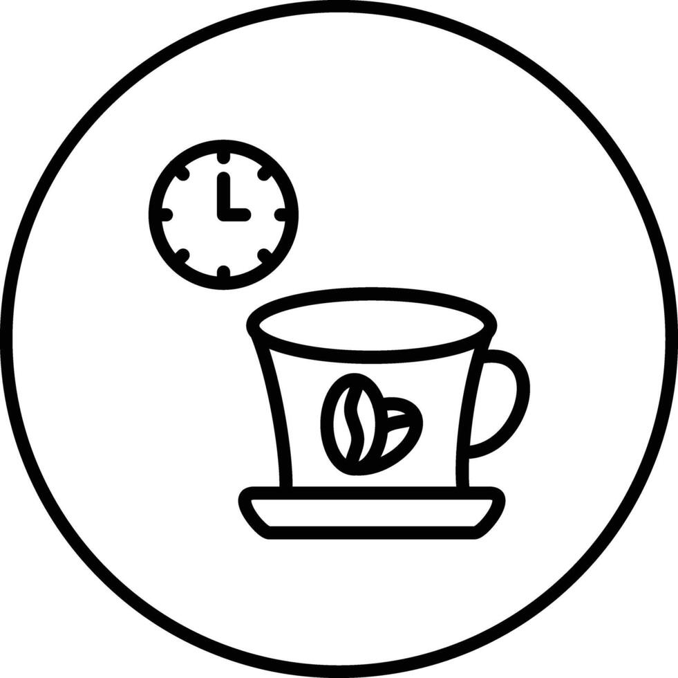 Vektorsymbol für Kaffeepause vektor