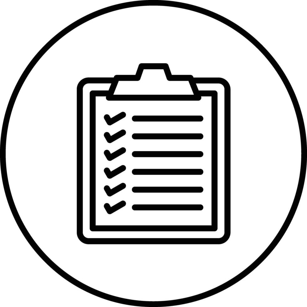 Vektorsymbol für Aufgaben-Checkliste vektor